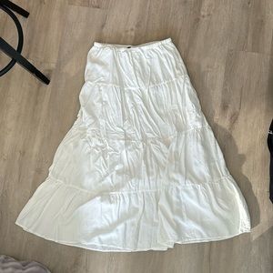 Brandy white maxi skirt